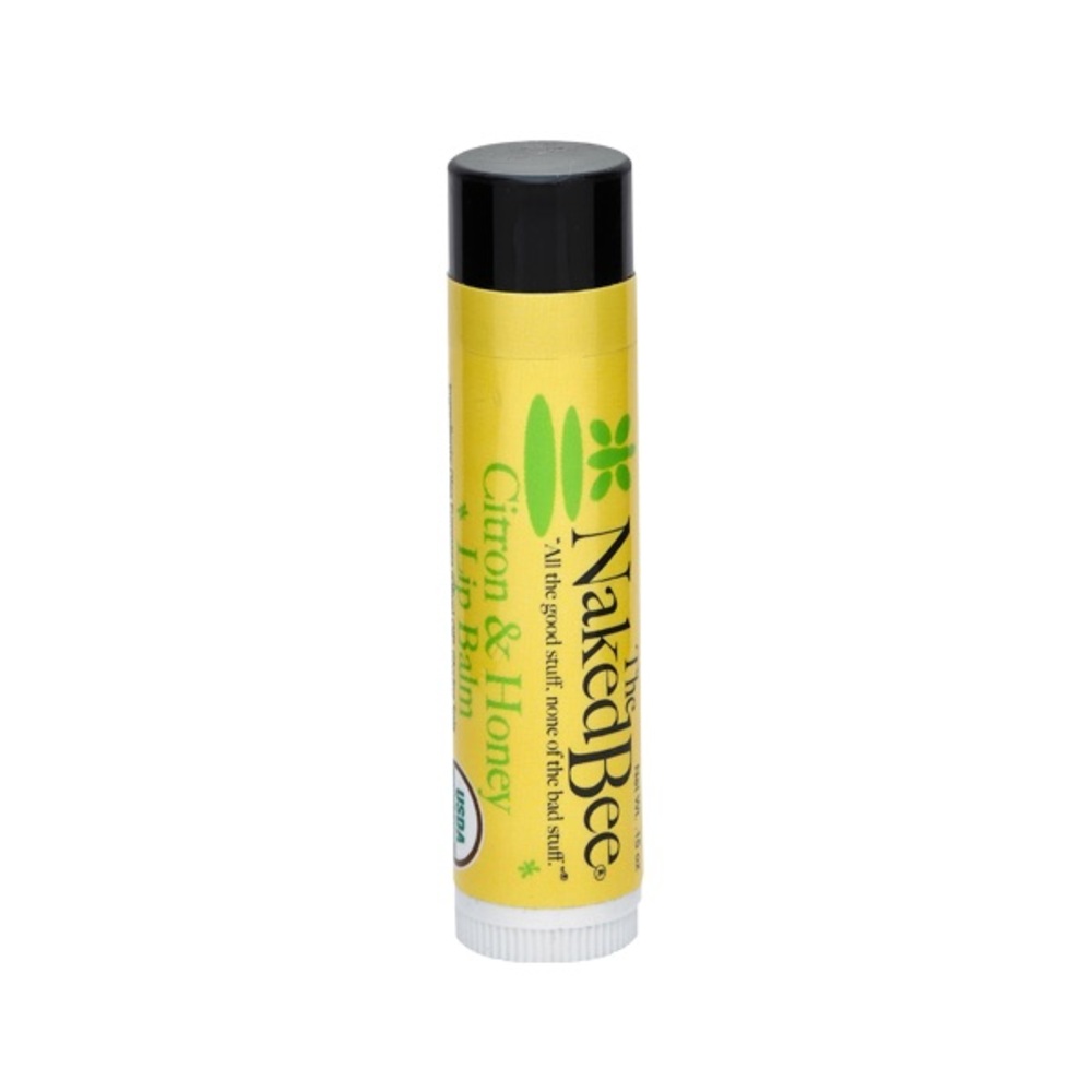 New The Naked Bee Organic Lip Balm Citron & Honey